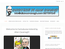 Tablet Screenshot of caricatures-ireland.com